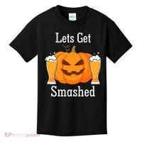 Lets Get Smashed Pumpkin Beer Halloween Party Kids T-Shirt thumb 0