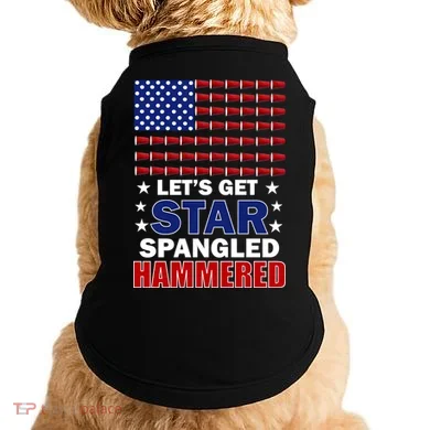 Let's Get Star Spangled Hammered Doggie Tank