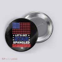 Let's Get Star Spangled Hammered Button thumb 0