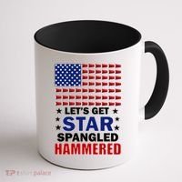 Let's Get Star Spangled Hammered Coffee Mug thumb 1