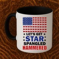 Let's Get Star Spangled Hammered Coffee Mug thumb 2