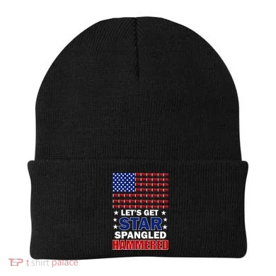 Let's Get Star Spangled Hammered Beanie