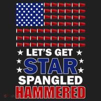 Let's Get Star Spangled Hammered Tumbler thumb 3