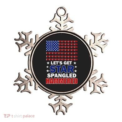 Let's Get Star Spangled Hammered Ornament