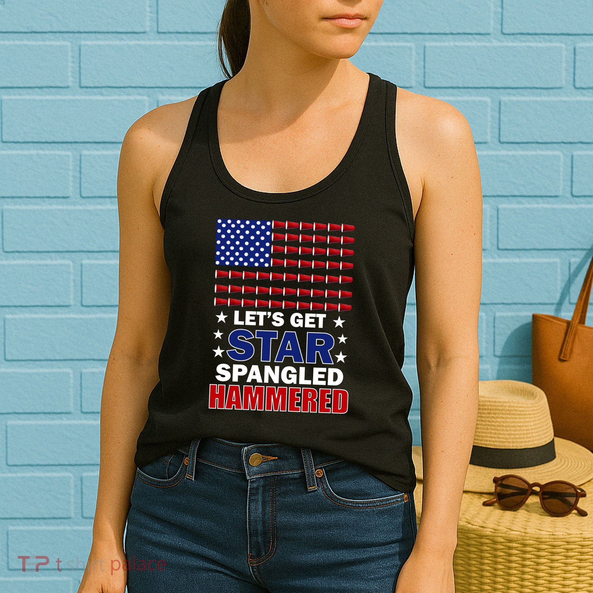 Let's Get Star Spangled Hammered Women's Tank Top