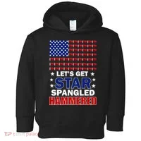 Let's Get Star Spangled Hammered Toddler Hoodie thumb 0