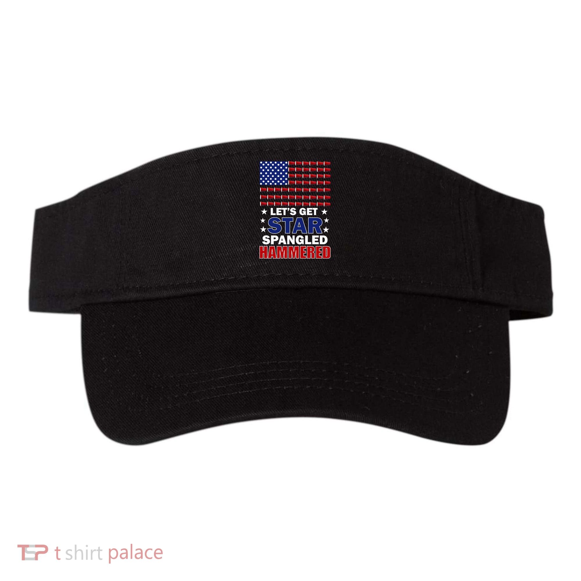 Let's Get Star Spangled Hammered Visor