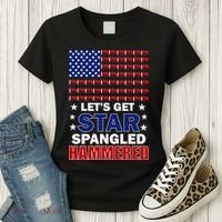 Let's Get Star Spangled Hammered Women's T-Shirt thumb 3