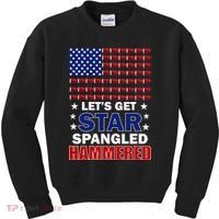 Let's Get Star Spangled Hammered Kids Sweatshirt thumb 0