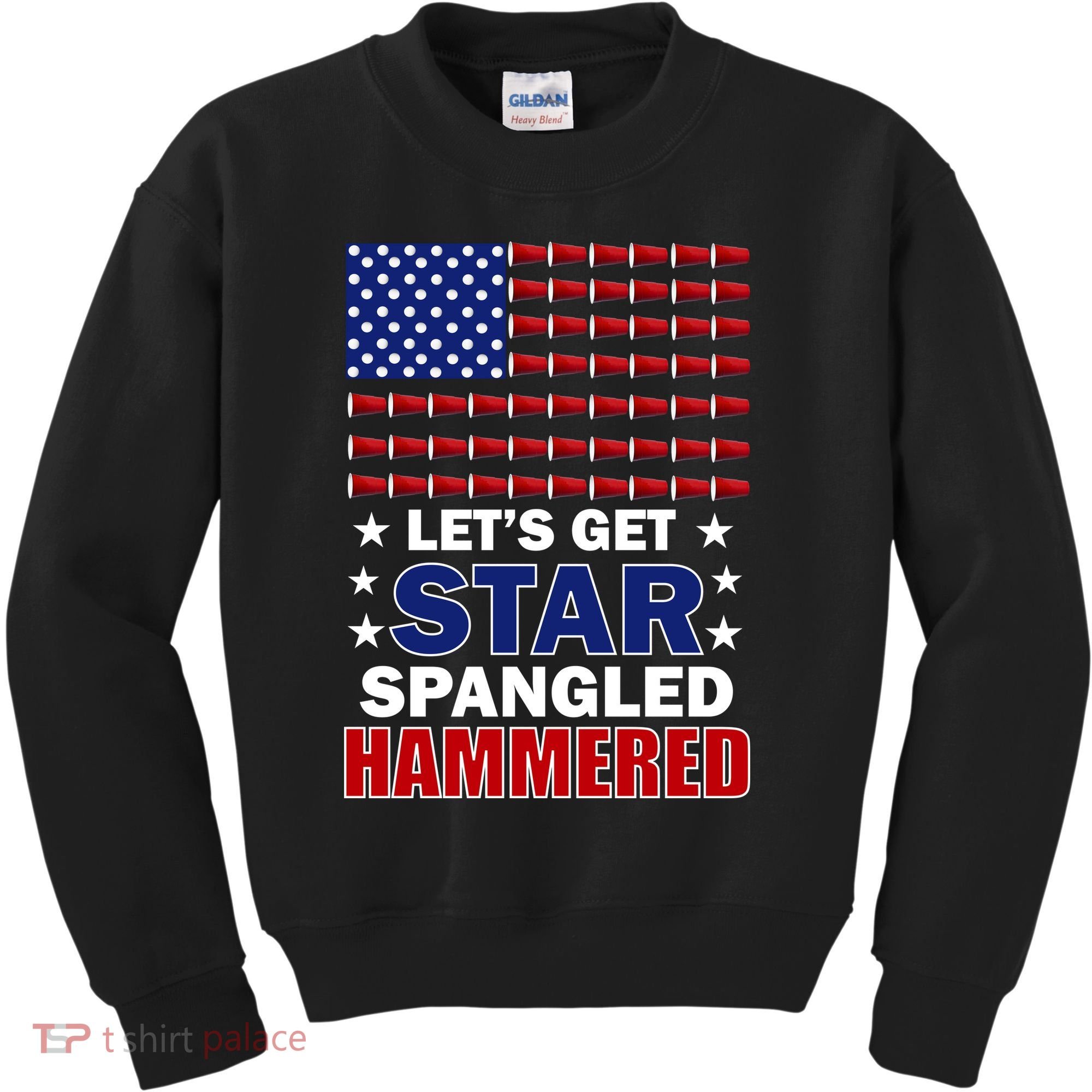 Let's Get Star Spangled Hammered Kids Sweatshirt