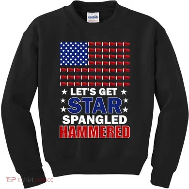 Let's Get Star Spangled Hammered Kids Sweatshirt