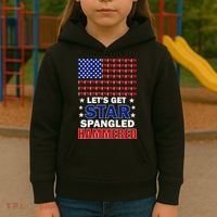 Let's Get Star Spangled Hammered Kids Hoodie thumb 3