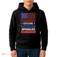 Let's Get Star Spangled Hammered Kids Hoodie thumb 4