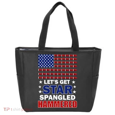 Let's Get Star Spangled Hammered Tote Bag