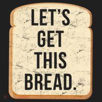 Let's Get This Bread Golf Towel thumb 3