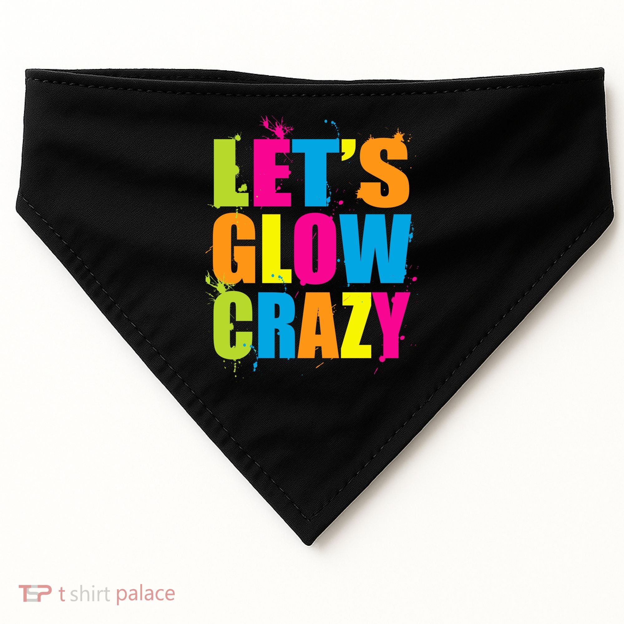 Let's Glow Crazy USA-Made Doggie Bandana
