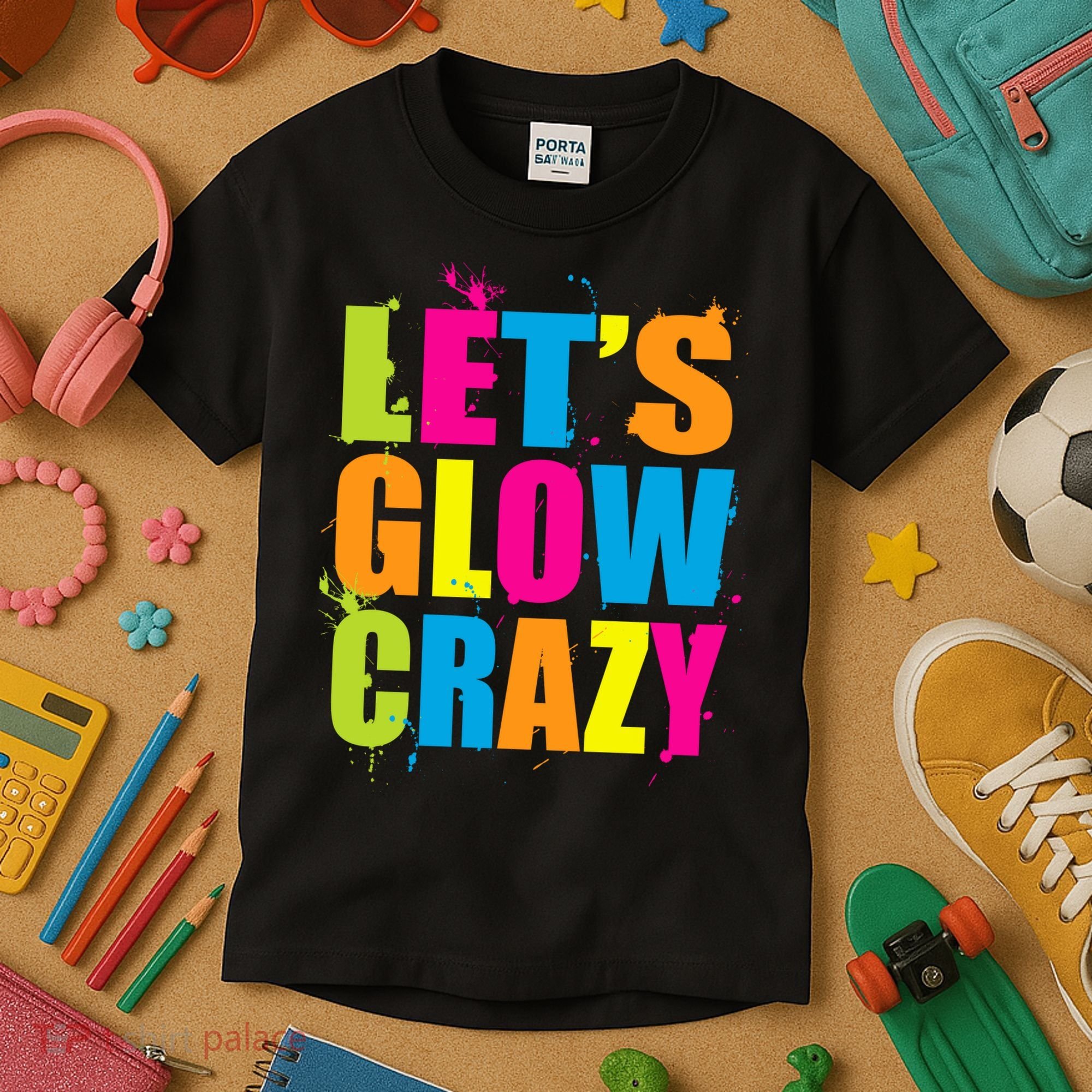 Let's Glow Crazy Kids T-Shirt