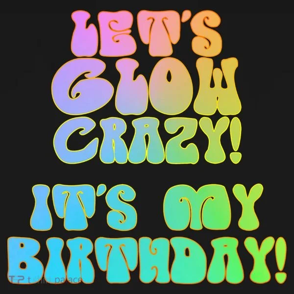 Let's Glow Crazy It's My Birthday Doggie Tank