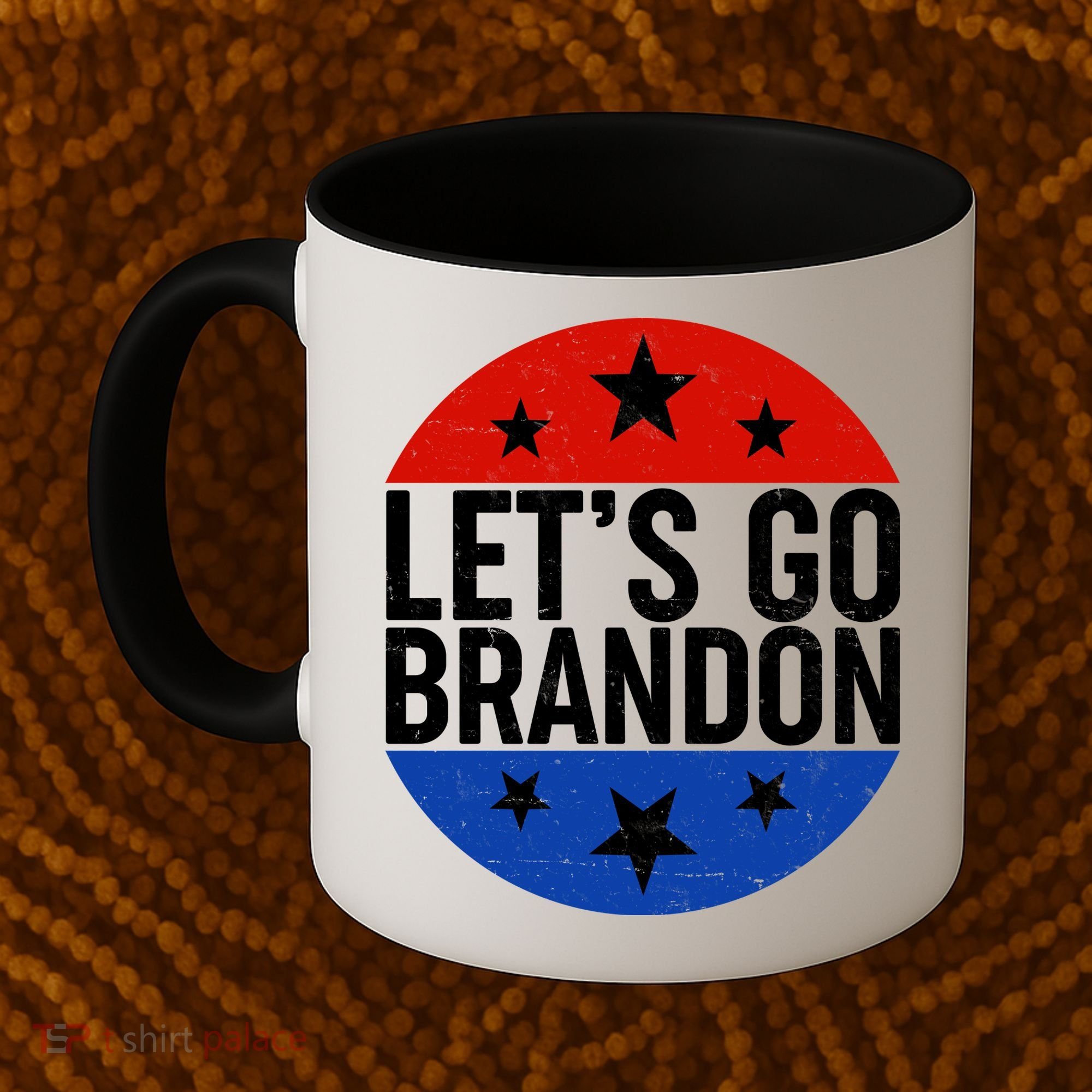 Lets Go Brandon Emblem FJB Chant Coffee Mug