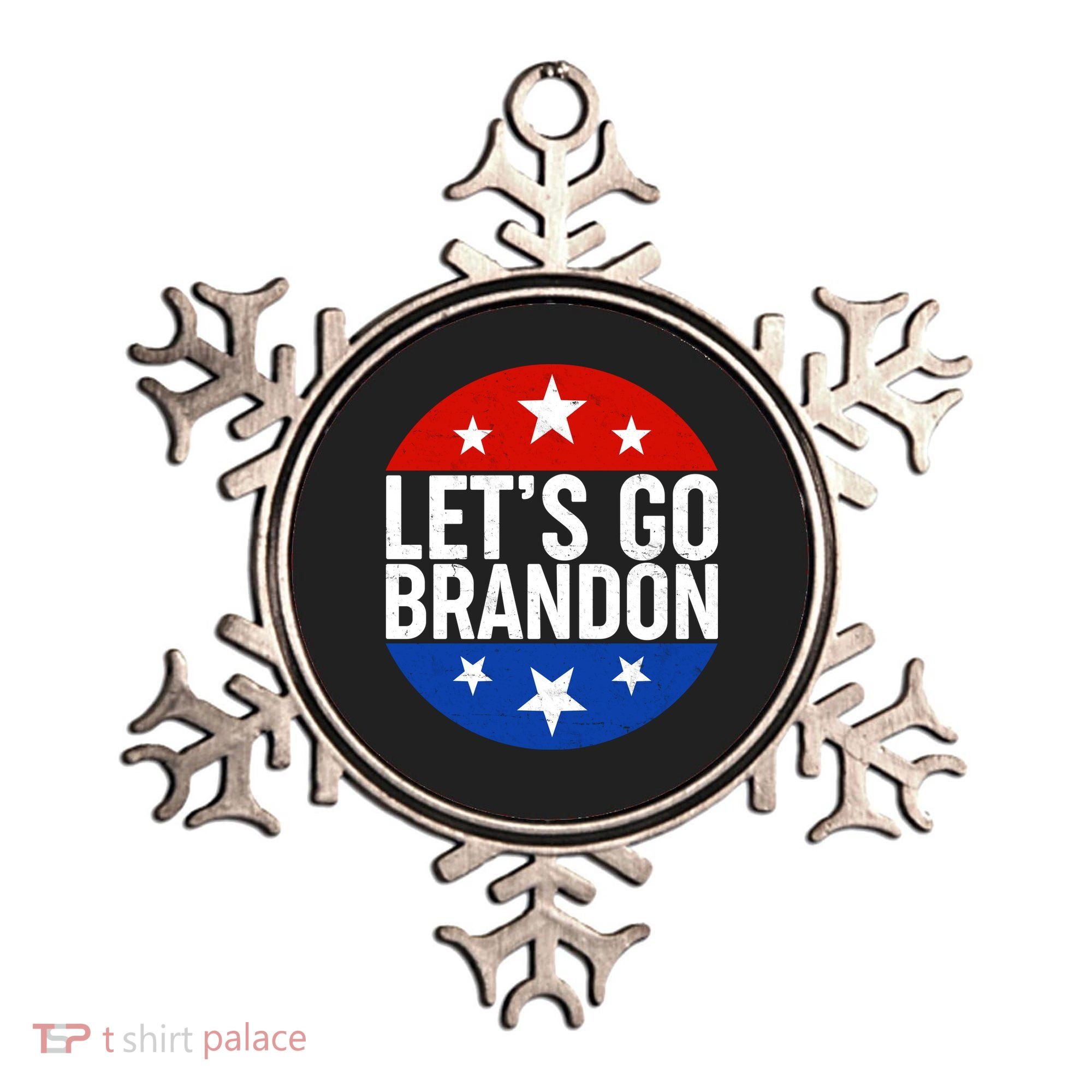 Lets Go Brandon Emblem FJB Chant Ornament