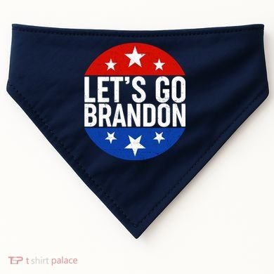 Lets Go Brandon Emblem FJB Chant USA-Made Doggie Bandana