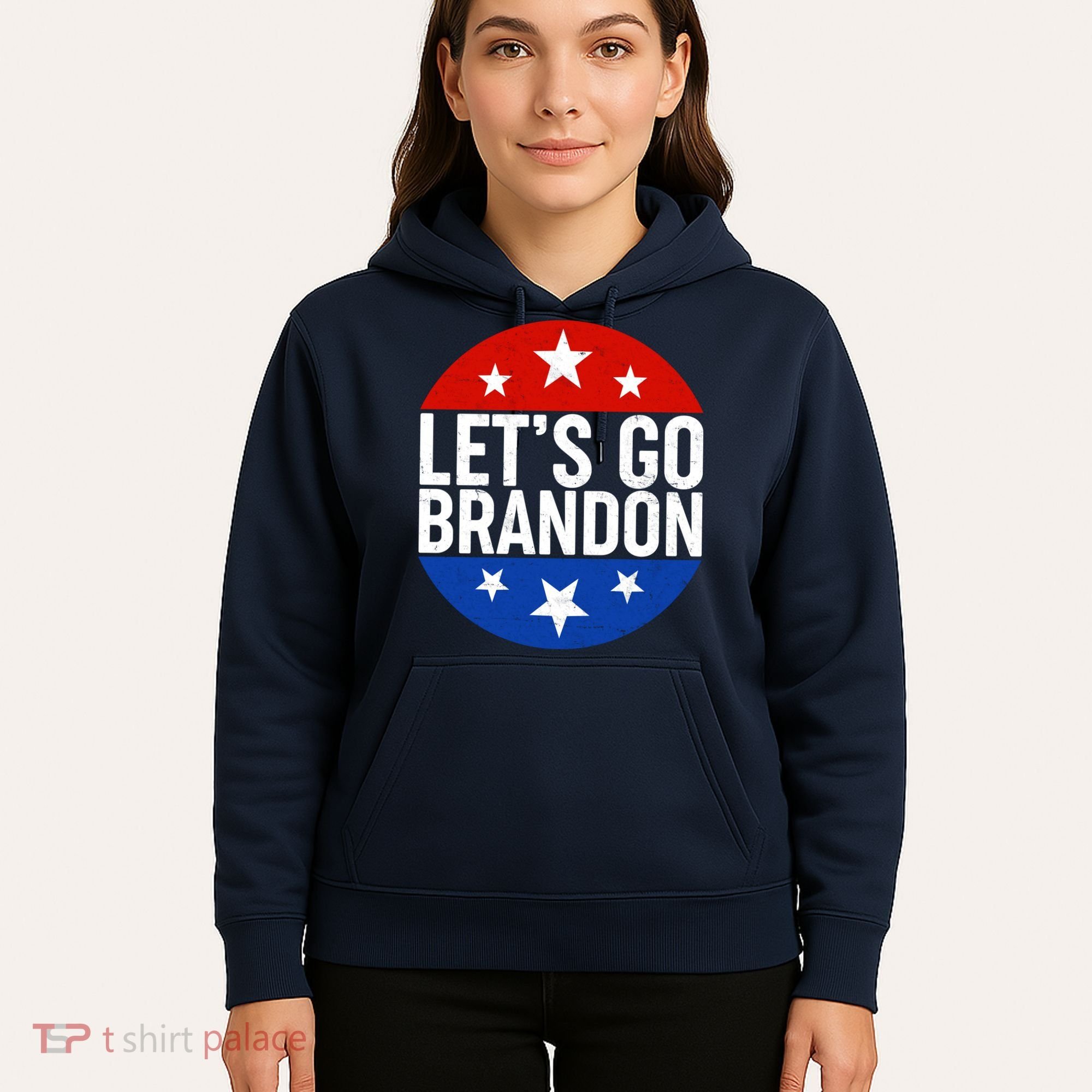 Lets Go Brandon Emblem FJB Chant Hoodie