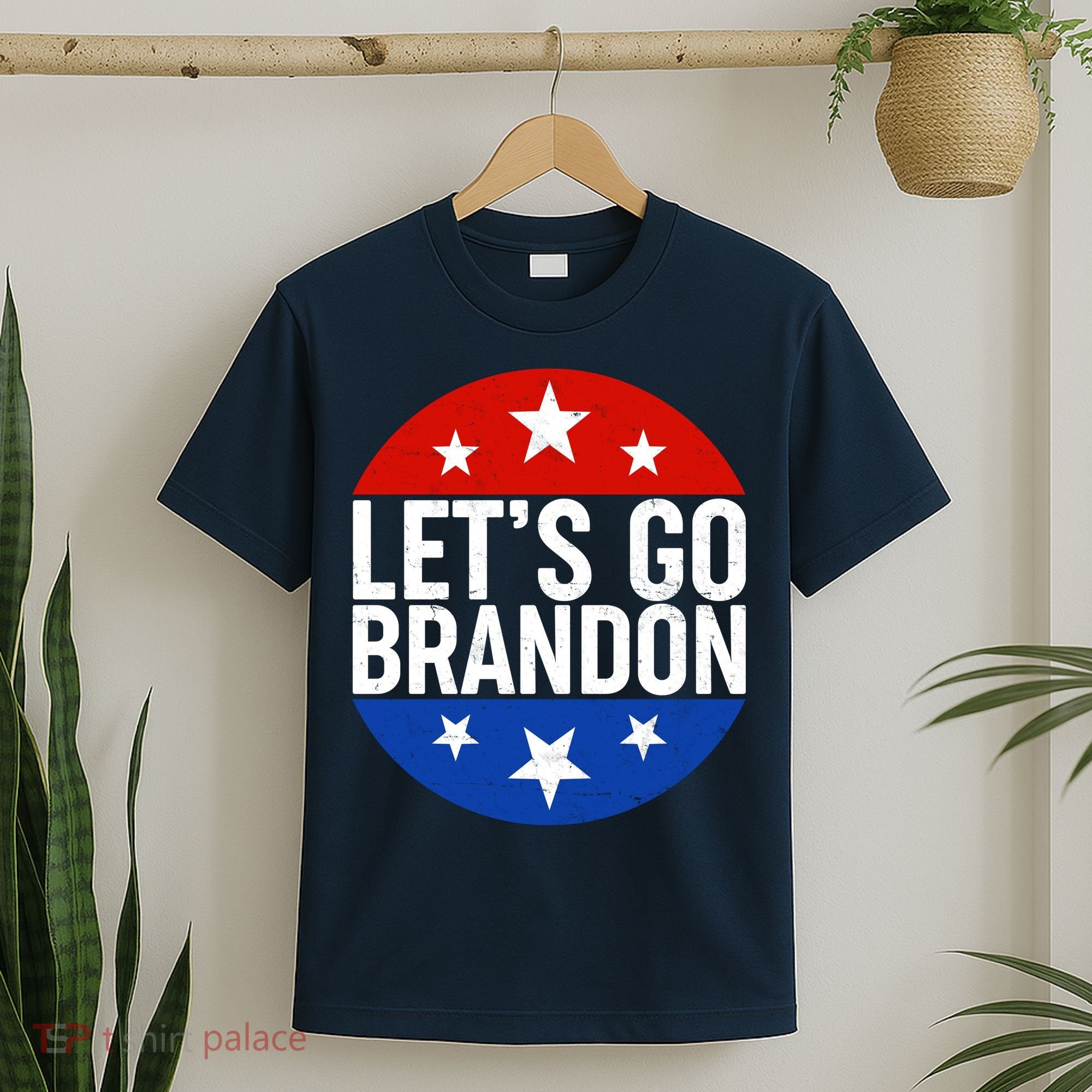 Lets Go Brandon Emblem FJB Chant T-Shirt