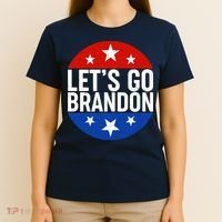 Lets Go Brandon Emblem FJB Chant T-Shirt thumb 4