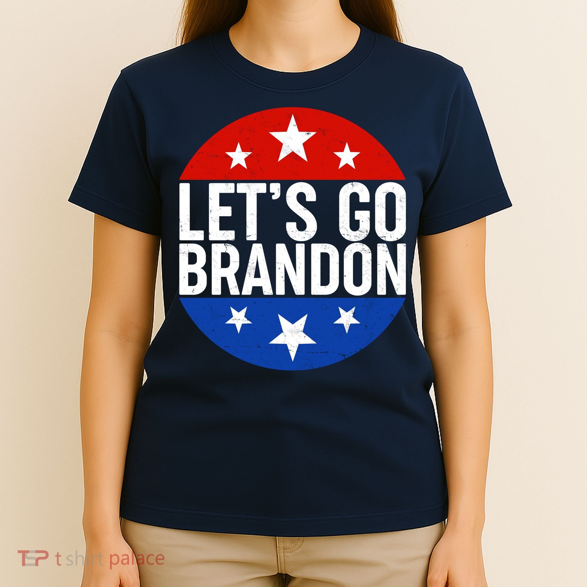 Lets Go Brandon Emblem FJB Chant T-Shirt