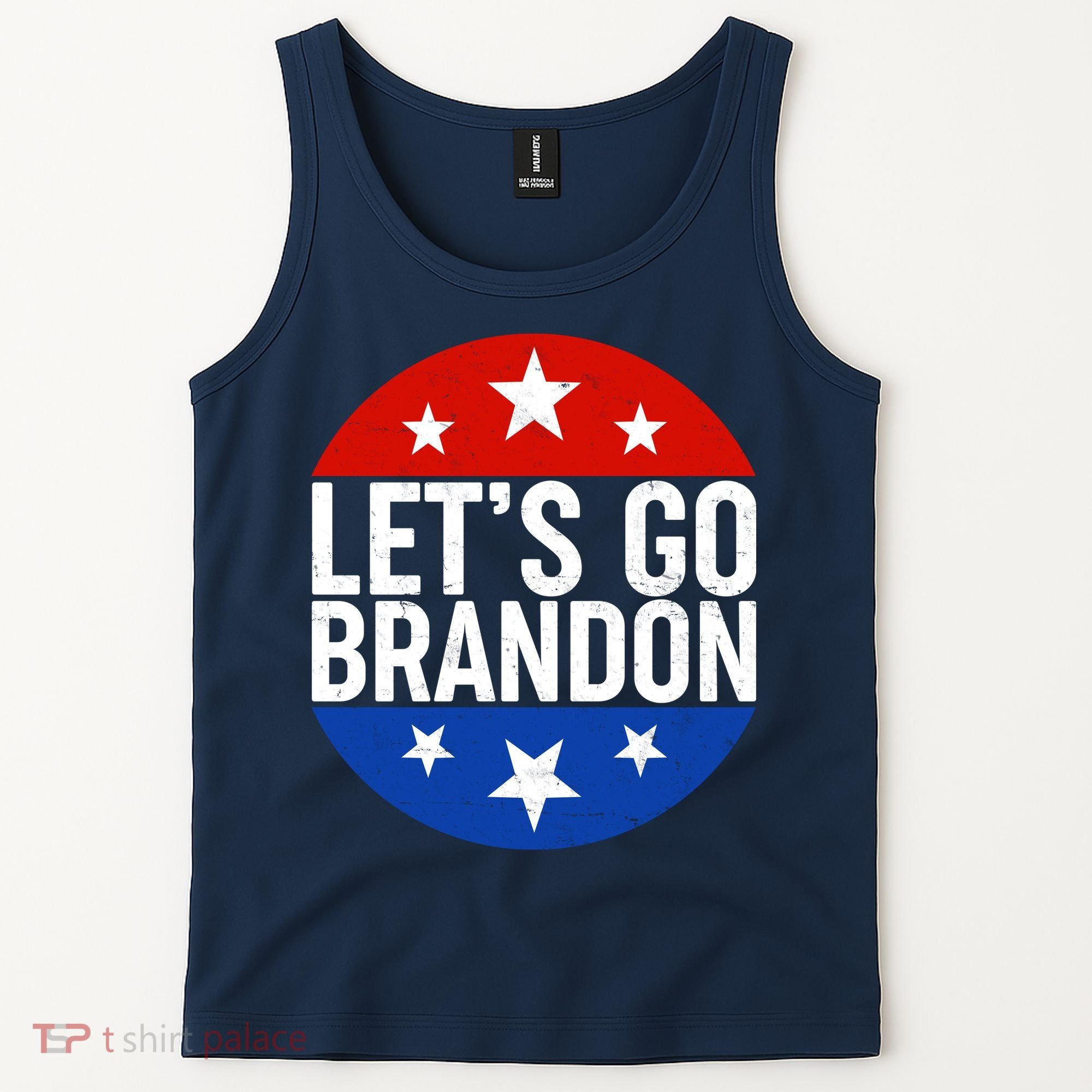 Lets Go Brandon Emblem FJB Chant Tank Top