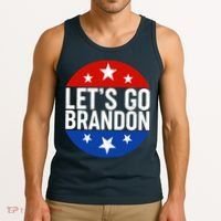 Lets Go Brandon Emblem FJB Chant Tank Top thumb 3