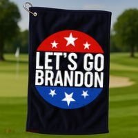Lets Go Brandon Emblem FJB Chant Golf Towel thumb 1