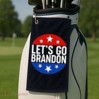 Lets Go Brandon Emblem FJB Chant Golf Towel thumb 2