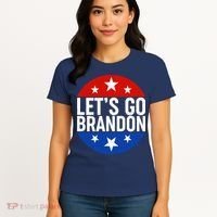 Lets Go Brandon Emblem FJB Chant Women's T-Shirt thumb 4