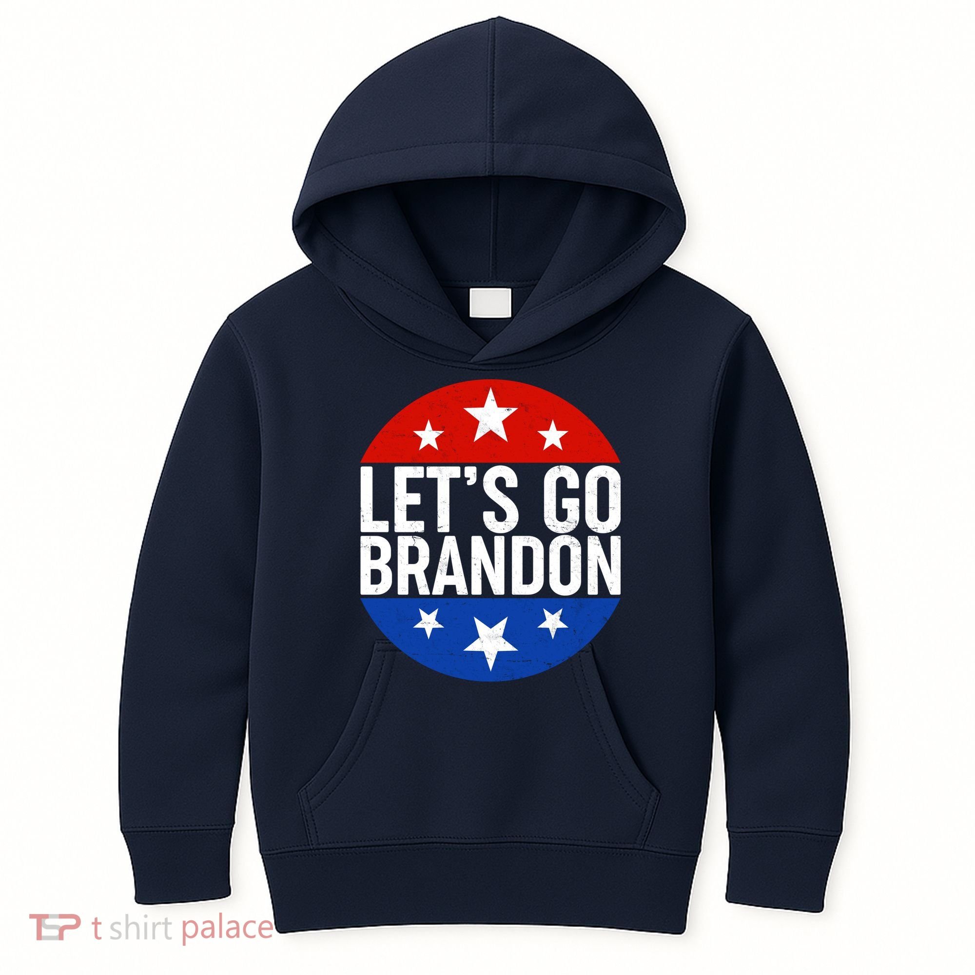 Lets Go Brandon Emblem FJB Chant Kids Hoodie