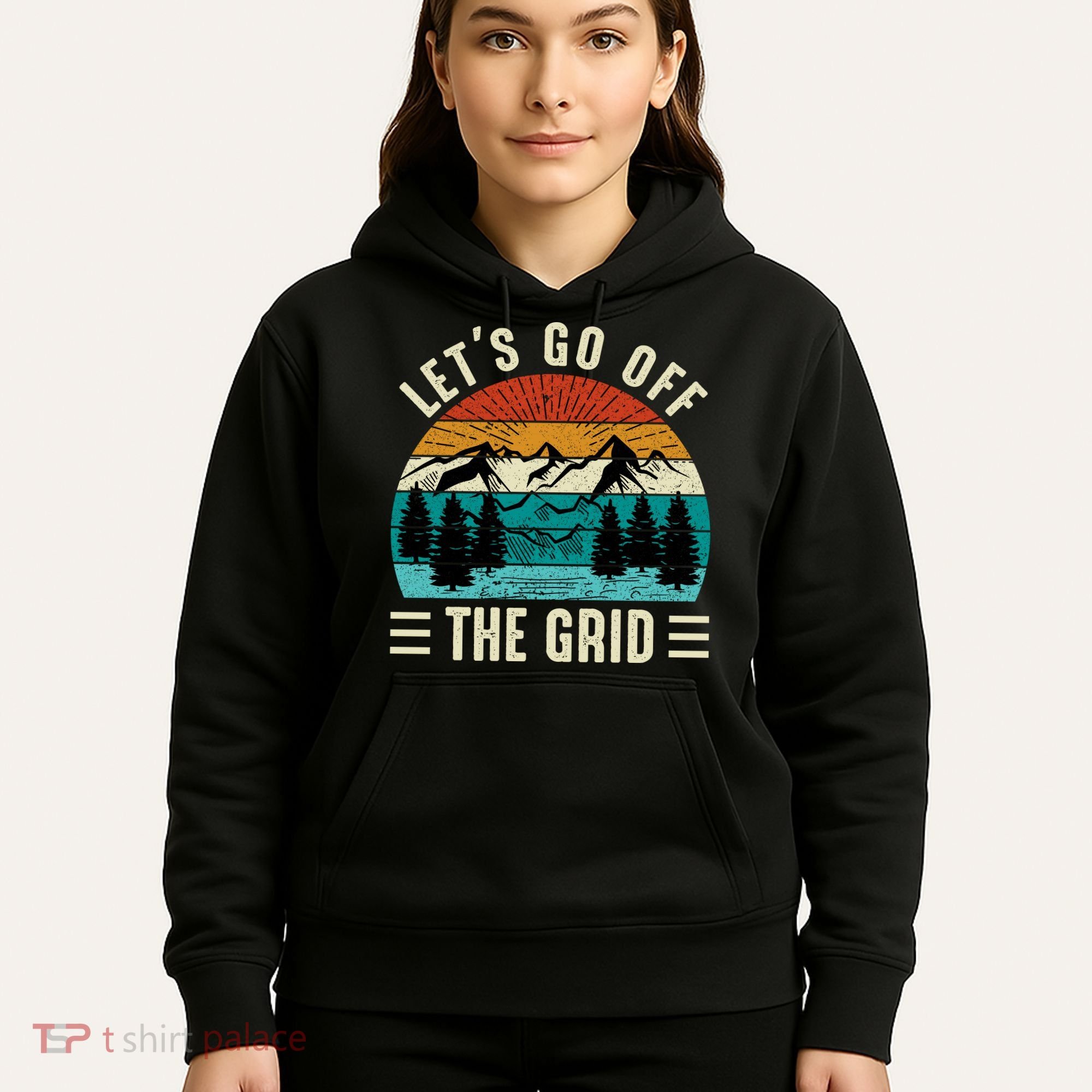 Lets Go Off The Grid Hiking Hoodie