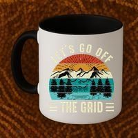 Lets Go Off The Grid Hiking Coffee Mug thumb 2