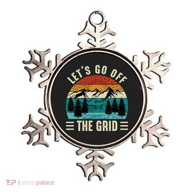 Lets Go Off The Grid Hiking Ornament