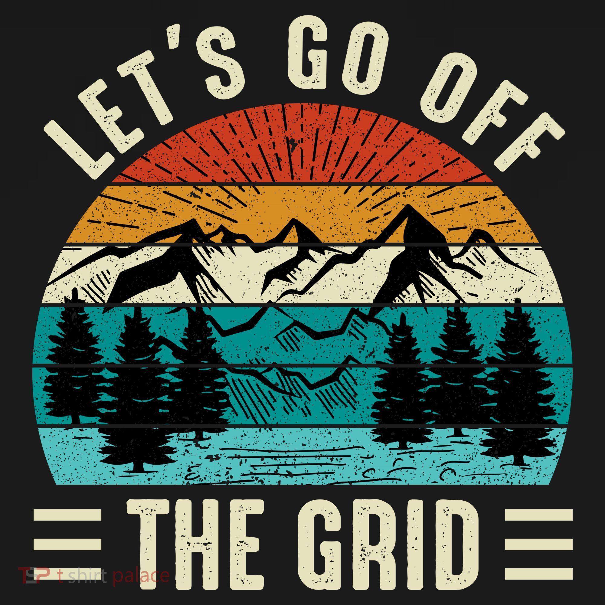 Lets Go Off The Grid Hiking Ornament