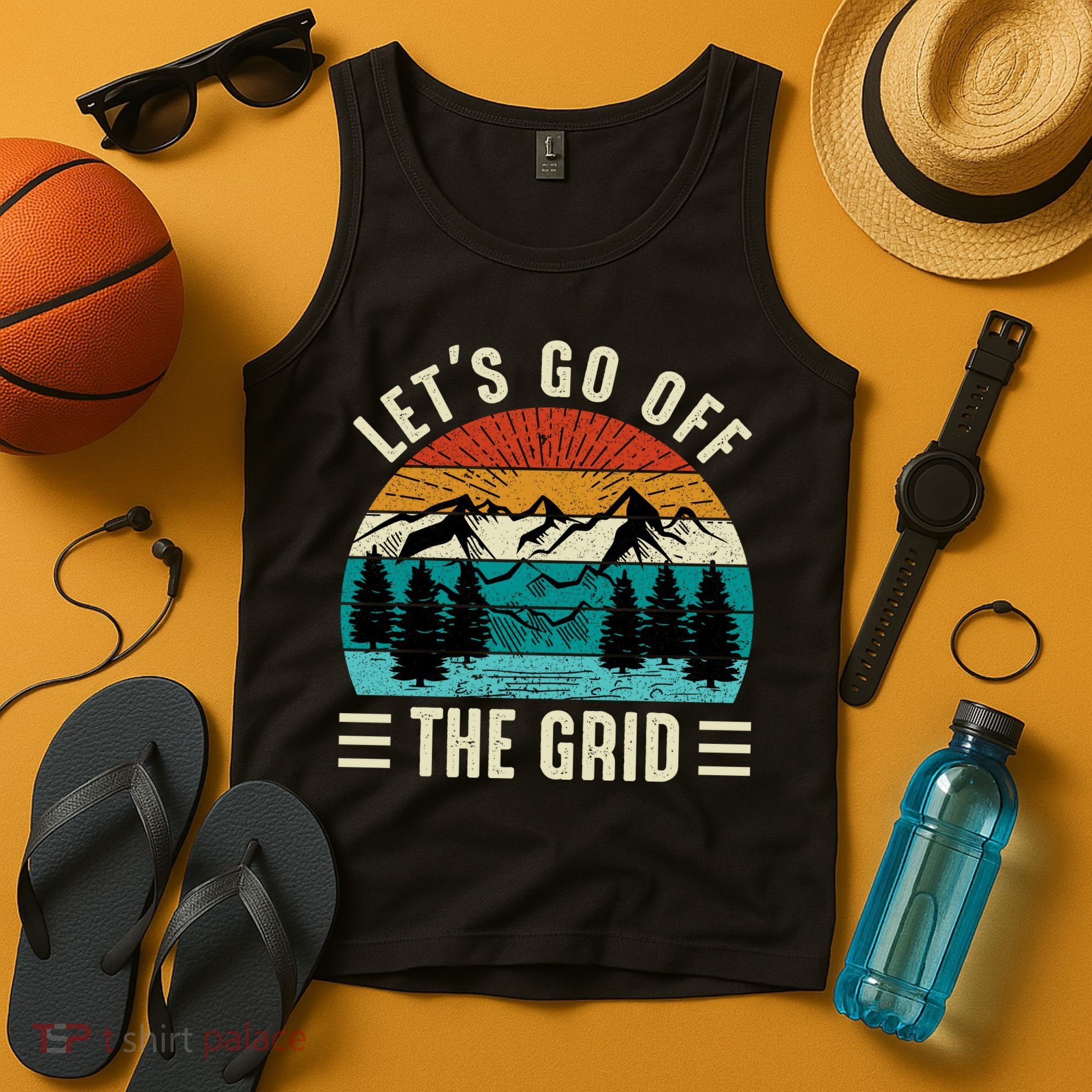 Lets Go Off The Grid Hiking Tank Top