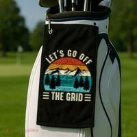 Lets Go Off The Grid Hiking Golf Towel thumb 2