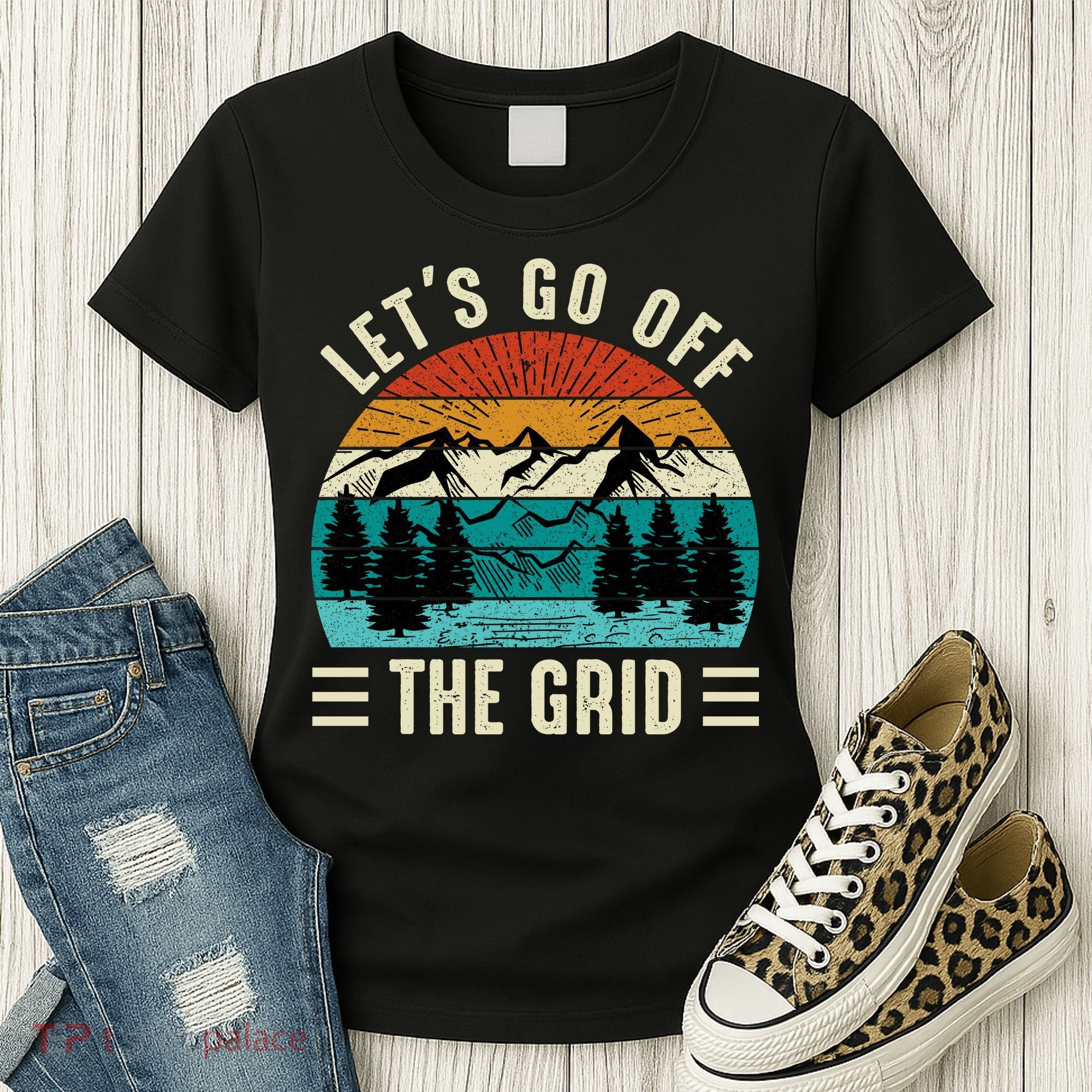 Lets Go Off The Grid Hiking Women's T-Shirt