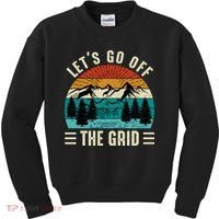 Lets Go Off The Grid Hiking Kids Sweatshirt thumb 0
