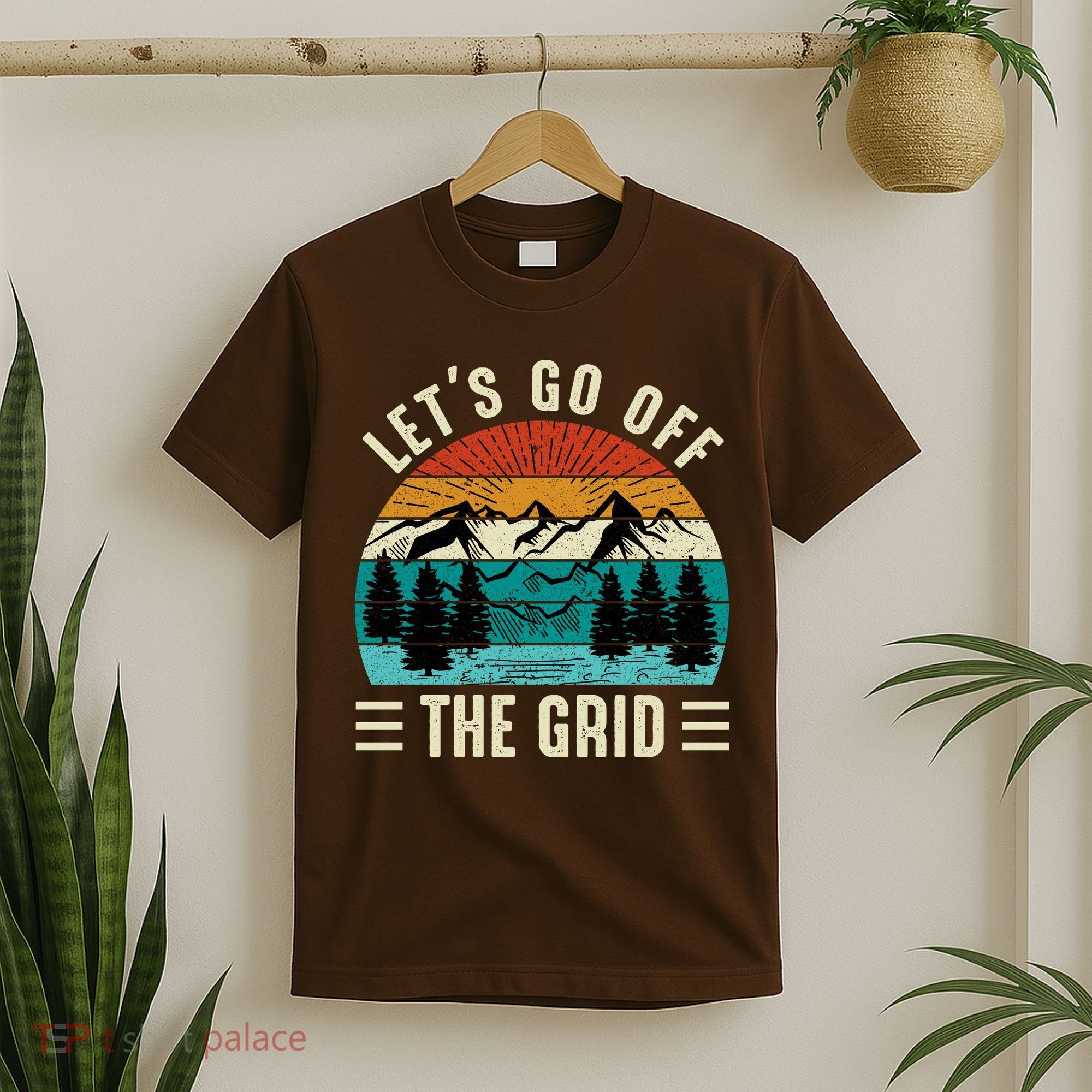 Lets Go Off The Grid Hiking T-Shirt