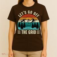 Lets Go Off The Grid Hiking T-Shirt thumb 4