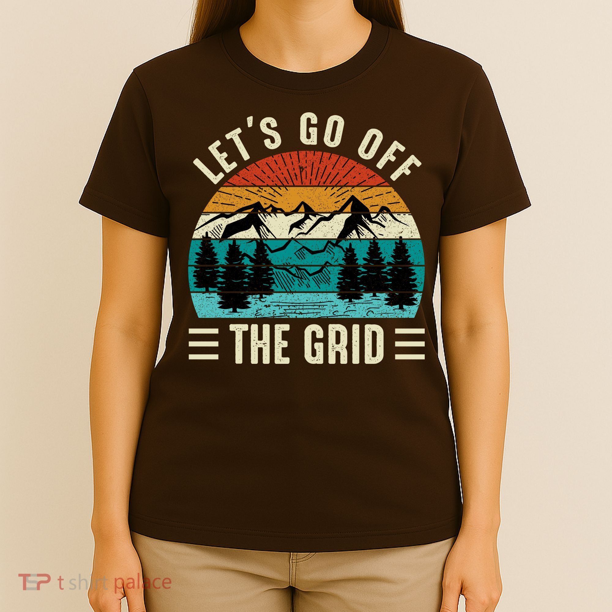 Lets Go Off The Grid Hiking T-Shirt