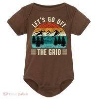 Lets Go Off The Grid Hiking Baby Bodysuit thumb 0