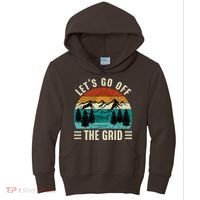 Lets Go Off The Grid Hiking Kids Hoodie thumb 0