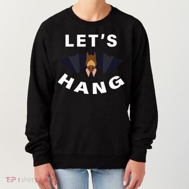 Lets Hang Funny Halloween Bat Women's Sweatshirt