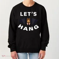 Lets Hang Funny Halloween Bat Women's Sweatshirt thumb 0